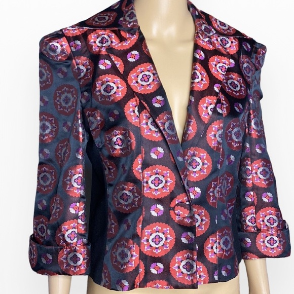 DIANE VON FURSTENBERG
Silk Floral Print Blazer Size 12 - Picture 4 of 11